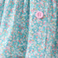 Green Floral Smocked Bloomer Set