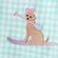 Mint Puppy Plaid Embroidered Set