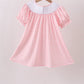 Pink Apple Bus Smocked Dress