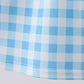 Blue Apple Appliqué Gingham Ruffle Dress