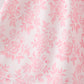 Pink Rose Apple Embroidery Ruffle Dress