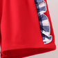 Navy Apple Smocked Ruffle Gingham Set