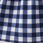 Navy Apple Smocked Gingham Dress