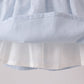 Blue Embroidered Swiss Dot Bloomer Set