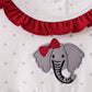 Maroon Alabama Elephant Applique Dress