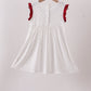Maroon Alabama Elephant Applique Dress