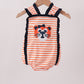 AU Tiger Applique Ruffle Stripe Bubble