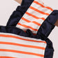 AU Tiger Applique Ruffle Stripe Bubble