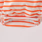 AU Tiger Applique Ruffle Stripe Bubble