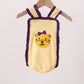 Purple LSU Tiger Applique Ruffle Bubble