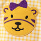 Purple LSU Tiger Applique Ruffle Bubble