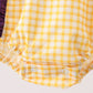 Purple LSU Tiger Applique Ruffle Bubble