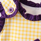 Purple LSU Tiger Applique Bloomer Set