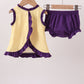 Purple LSU Tiger Applique Bloomer Set