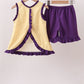 Purple LSU Tiger Applique Ruffle Set