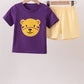 Purple LSU Tiger Applique Set