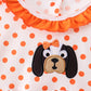 Orange Tennessee Dog Appliqué Dress