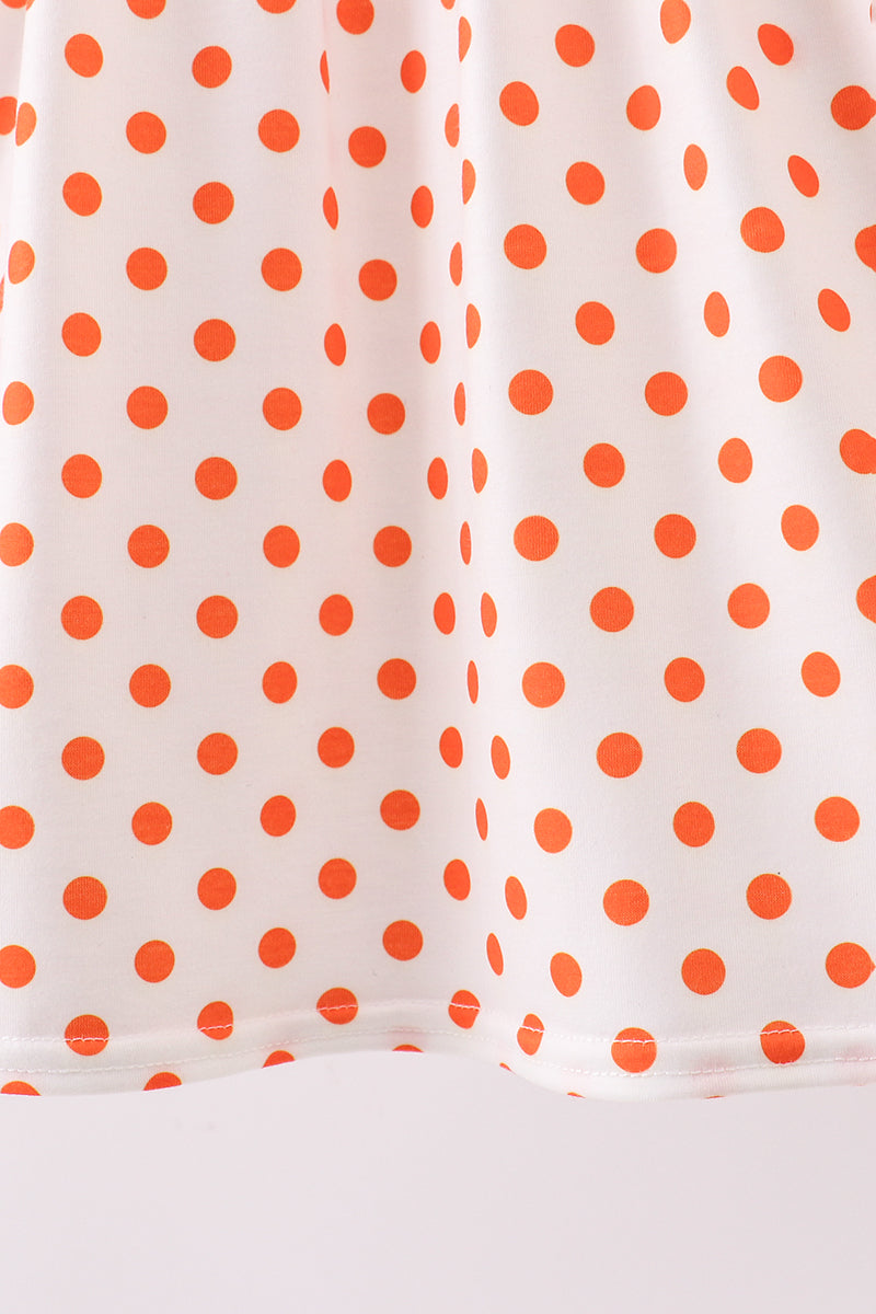 Orange Tennessee Dog Appliqué Dress