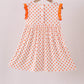 Orange Tennessee Dog Appliqué Dress