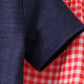 Navy Apple Applique Denim Set