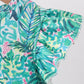 Green Lily Floral Bubble