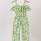Yellow Lily Floral Jumpsuit