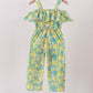 Yellow Lily Floral Jumpsuit