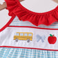 Blue Apple Pencil Embroidered Dress