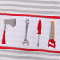 Red Toolbox Embroidery stripe bubble