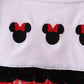 Red Character Plaid Embroidered Bloomer Set