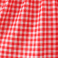 Red Character Plaid Embroidered Dress