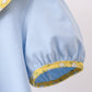 Blue Bus Floral Applique Dress