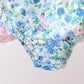 Blue Floral UPF Swim Set