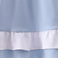 Blue Apple Embroidered Dress