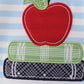 Blue Stripe Apple Book Appliqué Romper