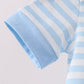 Blue Stripe Apple Book Appliqué Romper