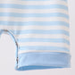 Blue Stripe Apple Book Appliqué Romper