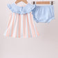 Seashell Stripe Embroidered Bloomer Set