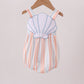 Seashell Stripe Appliqué Bubble