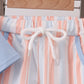 Seashell Stripe Embroidered Set