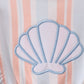 Seashell Stripe Appliqué Jumpsuit