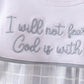 Blue Faith Quote Embroidered Bubble