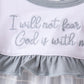 Blue Faith Quote Embroidered Bloomer Set