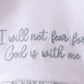 Blue Faith Quote Embroidered Bubble