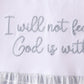 Blue Faith Quote Embroidered Dress