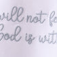 Blue Faith Quote Embroidered Shorts Set