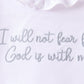 Blue Faith Quote Embroidered Ruffle Shorts Set