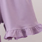 Purple Floral Smocked Bloomer Set
