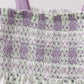Purple Floral Smocked Women Dress