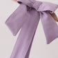 Purple Floral Smocked Women Dress